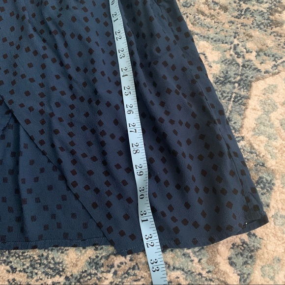 Madewell wrap front mini dress brushstroke diamond - Picture 7 of 8